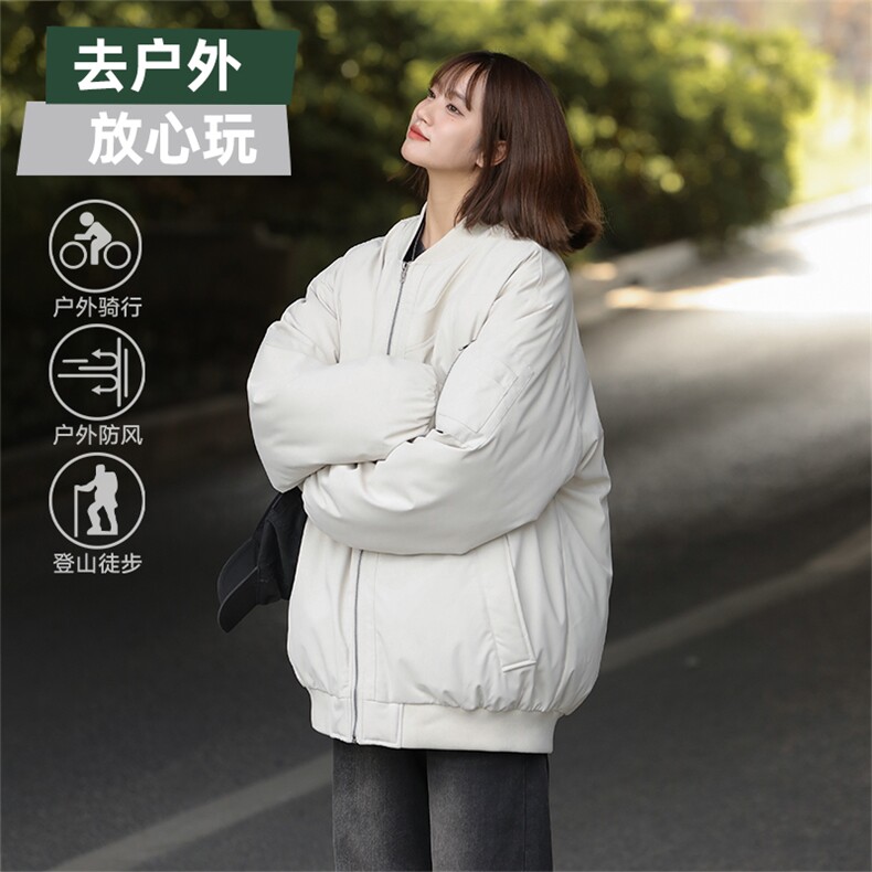 棒球服外套男女棉服美式潮牌复古高级感男装宽松飞行员M0822-P98图片