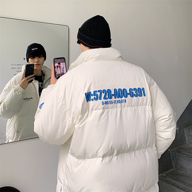 新款男百搭设计感港风棉衣M068B-P90控148图片