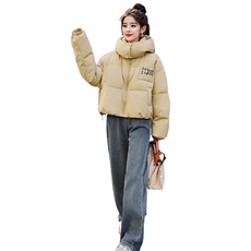 2024冬装新款时尚潮流简约气质优雅连帽羽绒服，女装羽绒服，米雪儿