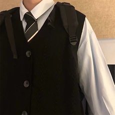 0121-P45条纹V领针织马甲男春秋季坎肩背心韩版潮流港风，男装背心/马甲，电商B323A