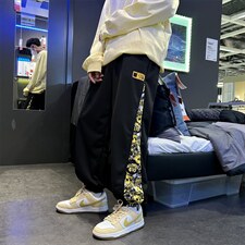 裤子男春季高街ins潮牌帅气直筒休闲裤K8012，男装休闲裤，星座1116-2