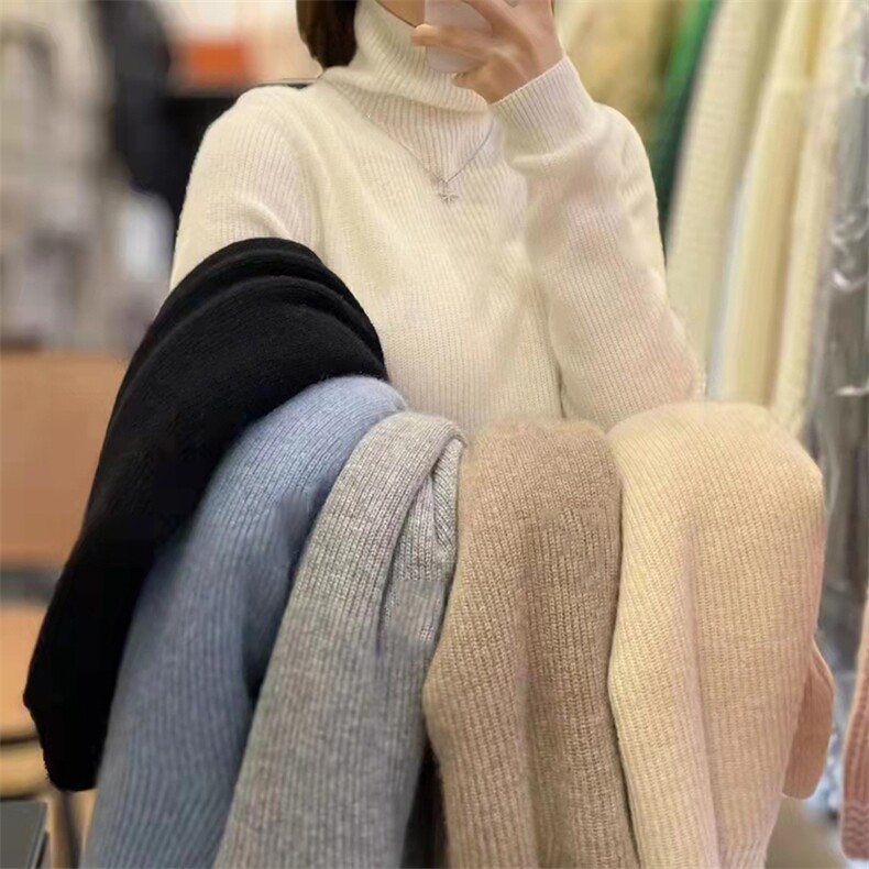 女士秋冬羊毛衫羊毛元宝针高领柔软贴肤保暖舒适,女装羊毛衫,魅途羊绒