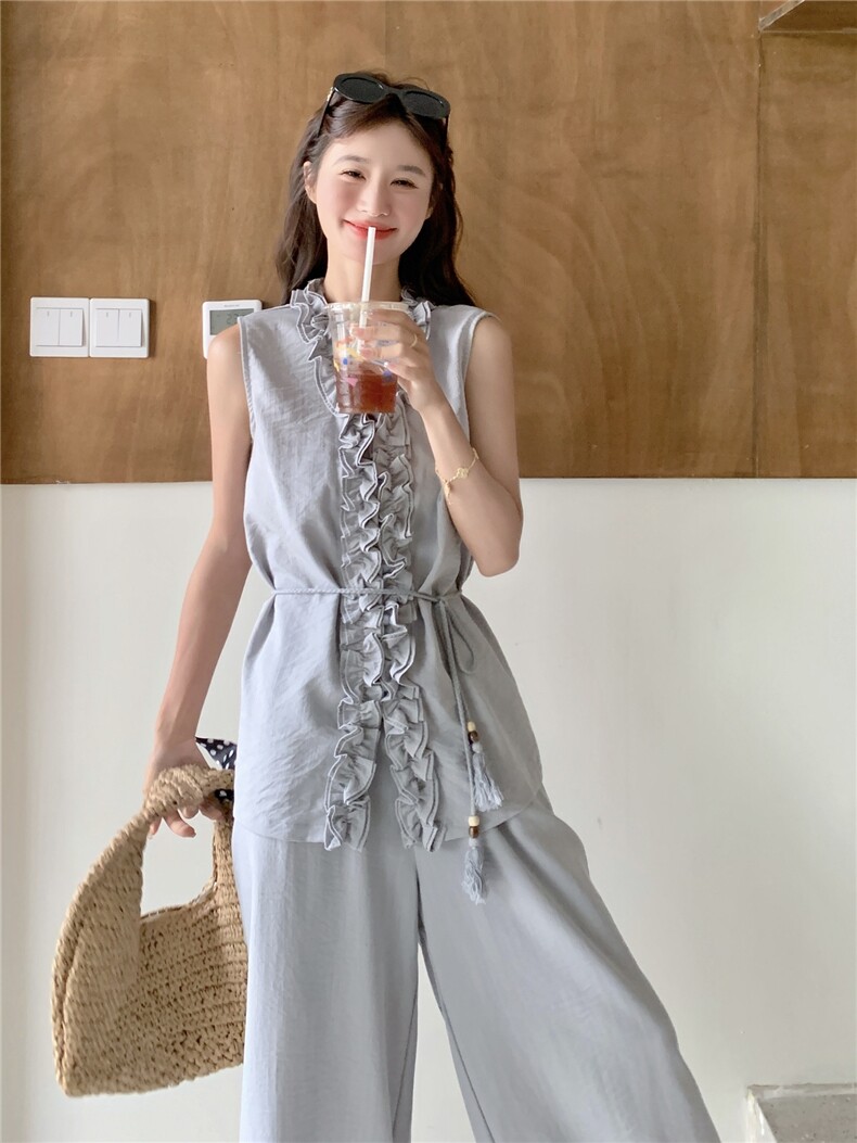 2025年夏季新款套装配腰带RF2C290-5856#-P175-K258,女装套装/套裙,蝶眷