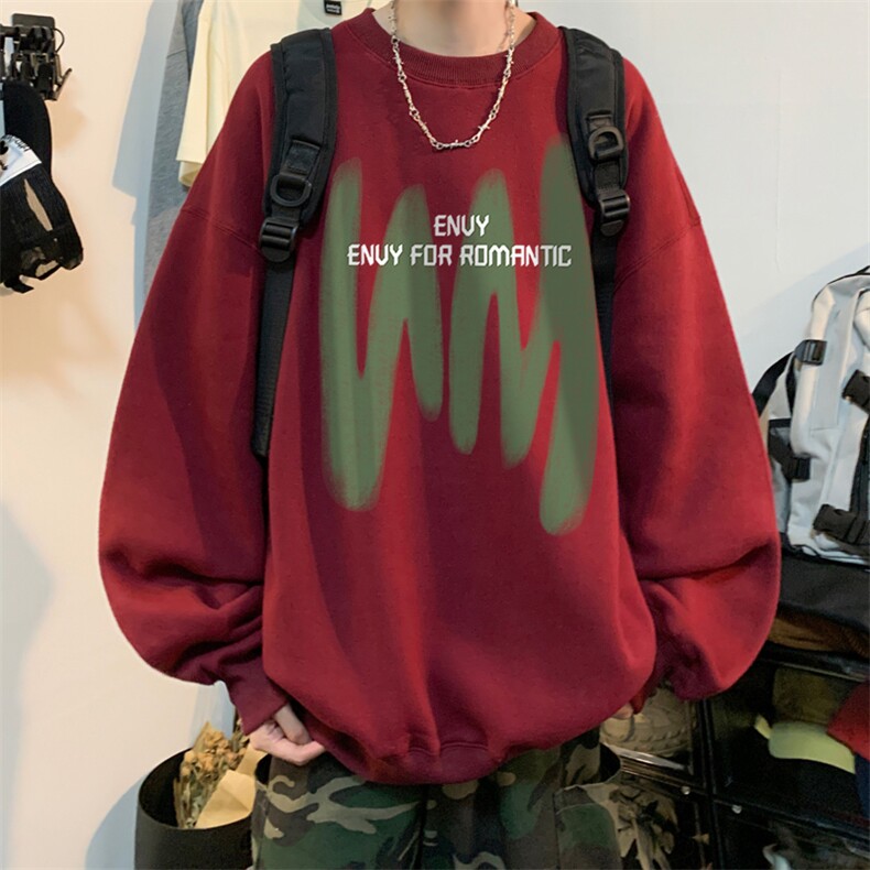 ！圆领卫衣男装港风长袖T恤男外套男WY149-P28,男装卫衣,电商B367