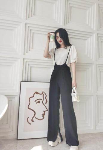 韩版显瘦大长腿背带裤，女装，YO\VLF雅洛菲