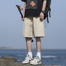 美式直筒短裤男士夏季薄款潮牌宽松速干五分裤子DK310-特批-15，男装牛仔裤，星座718-1