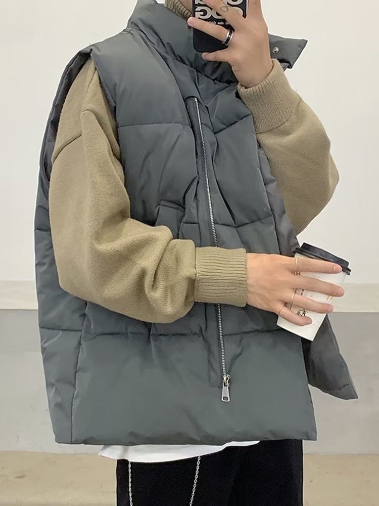 S53-P48港风马甲棉服外穿情侣棉衣背心,男装背心/马甲,星座1611A-1