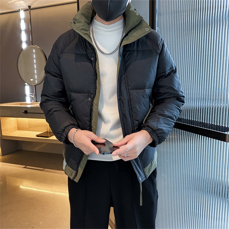 男士加厚羽绒服2025冬季修身立领休闲外套C208-8896特P158控229.9,男装羽绒服,电商C208