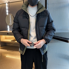 男士加厚羽绒服2025冬季修身立领休闲外套C208-8896特P158控229.9，男装羽绒服，电商C208