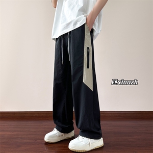 XZ616 夏转秋新款拼接拉链薄款透气伞兵休闲长裤TY1030 特P35控68图片