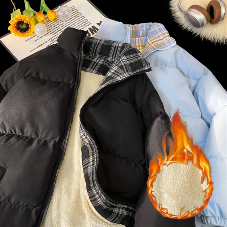 格子棉衣升级加绒款棉服男女装棉衣面包服棉袄外套1664-P55,男装棉衣,星座207