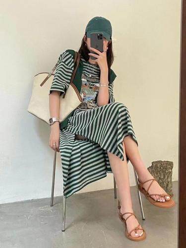 两件套长板Ｔ，女装，左维