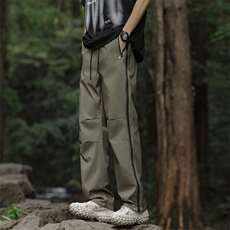 春秋夏季户外登山冲锋裤男款速干宽松直筒休闲裤，男装休闲裤，星座410-7