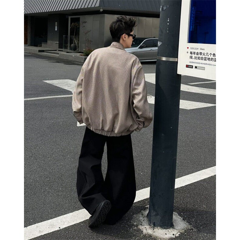 设计感青少年上衣夹克男春秋季2025新款高级感老钱风格W9346-P83,男装夹克,星座1109-3