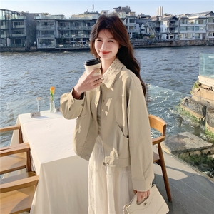 主推！女装春装外套百搭甜美蕾丝小外套2b237-6203-p160k258图片