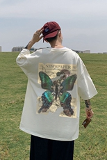 印花棉T280克直播供货220克重磅精品棉XZ301B-JB5105-P28，男装T恤，星座301B