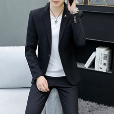 507A-T916-P125春夏男装时尚青年西服西裤两件套装，男装西服，星座507A（原星座306B-2）