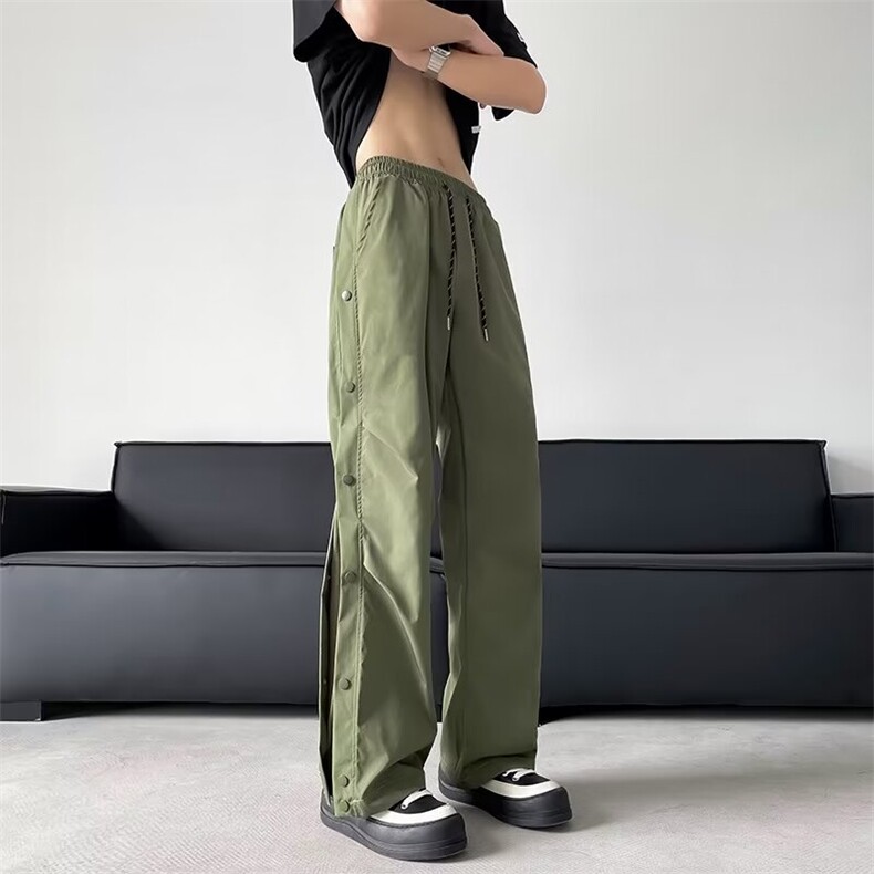 排扣冲锋裤男款美式机能尼龙裤子户外专业徒步登山工装裤K222-P46，男装工装外套，星座1008