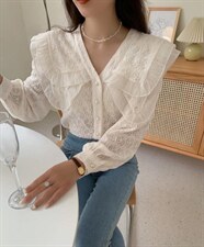 〈现货〉春季新款韩版蕾丝小衫，其它，MAN YU 蔓羽