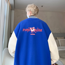 摇粒绒棒球服男大码开衫卫衣男夹克BF86329-P65，男装夹克，电商A040