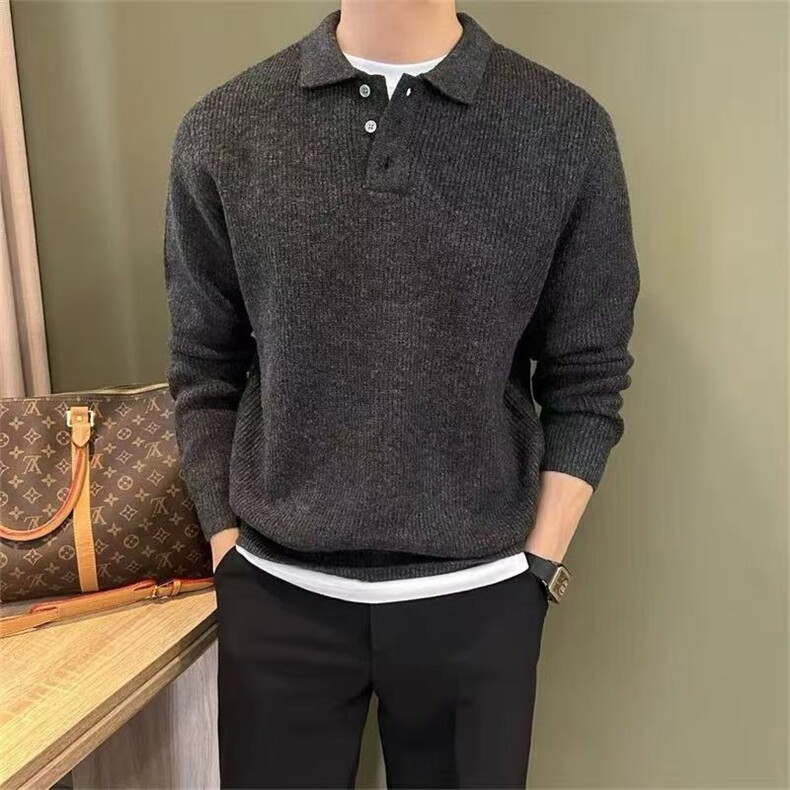 网图慎用B216MY5156P652025秋冬装新款男士POLO衫领毛衣,男装Polo衫,电商B216（原B302）