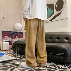 欧美嘻哈破洞牛仔裤男款街头复古宽松裤高街潮牌休闲长裤K93/P45，男装牛仔裤，星座506
