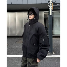 F632P95飞行员夹克棉服外套男冬季加厚潮牌宽松情侣工装，男装夹克，星座512-6