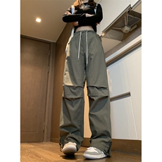 25潮牌欧美高街vibe工装抽绳伞兵裤BK2311-P60控88，男装工装外套，星座1002-1