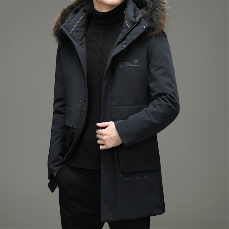 BW21903钱塘2020-2中年男士商务休闲中长款冬季厚款羽绒服P430,男装羽绒服,钱塘207-2