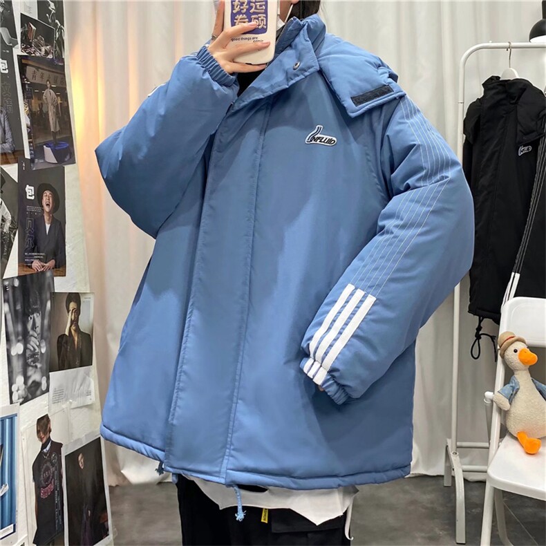 冬装衣连帽潮牌宽松面包服潮休闲帅气保暖袄服W2129-P60,男装棉衣,星座512-4