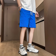 泡泡格夏季新款水洗刺绣短裤男休闲宽松五分裤沙滩裤-DK03-P27，男装牛仔裤，星座310B-3