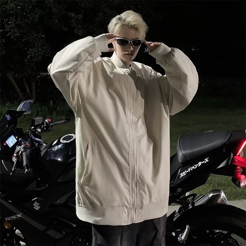美式ins潮牌夹克男春秋宽松装设计感服外套JJ38-P55,男装夹克,星座1109-3