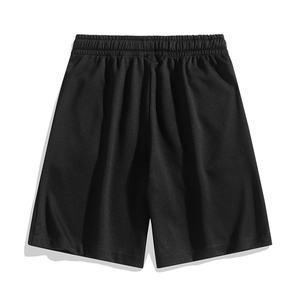 冰氧仿棉短裤男宽松日系白底纯色百搭五分裤运动短裤CK2411-P26图片