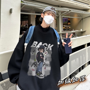 男装 加绒 加厚 高领 卫衣 打底衫 XZ514-2-G66-P48图片