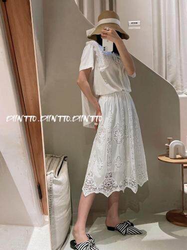 【现货】2021SUMMERT恤法式浪漫T恤，女装T恤，DIINTTO地朵