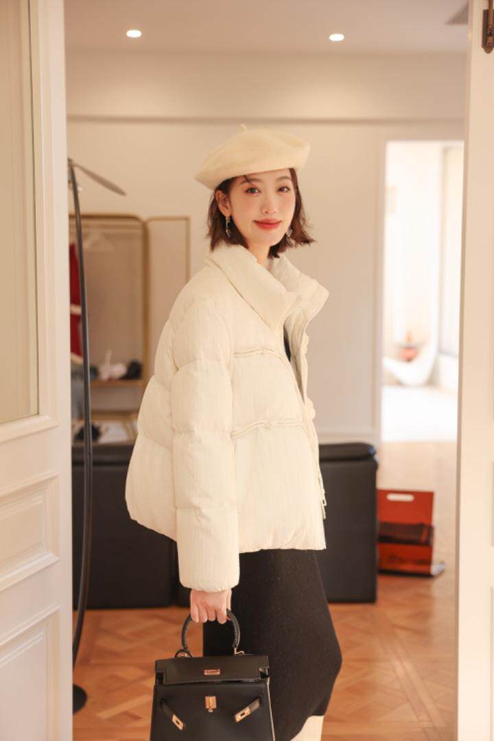 女人味玫瑰花羽绒服（90绒），女装羽绒服，卡西姆