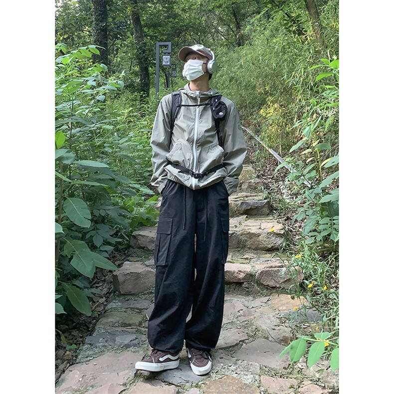 B221美式ins街头hiphop休闲大口袋宽松工装裤LK23121-P65控88,男装休闲裤,电商B221