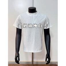 原版现货5000夏季静奢肌理混纺提花短袖T恤男女310A-4-tk3-特批16，男装T恤，星座310A-4