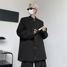 秋款男西服立领中山装新中式西装有垫肩风唐装外套JK505P75，男装西服，星座1013-1