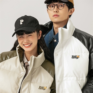 2026冬季新款男装日系潮牌拼色宽松休闲棉服加厚外套MY380-F148图片