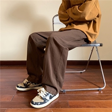 D205K1900P45控58纯色秋季日系拖地裤宽松潮流休闲裤，男装休闲裤，电商D205