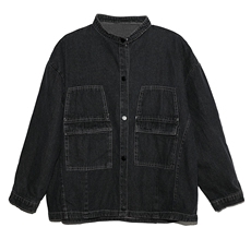 2021春秋季新款潮流时尚个性宽松牛仔外套，女装牛仔外套，小林双子