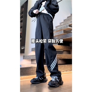 抖音品质三条杠防水冲锋裤K23515-p45控58 加绒K23515JR-p55控68图片