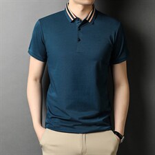 男士短袖polo衫宽松休闲百搭体恤半袖t恤衫夏装翻领上衣,男装T恤,电商B212（原钱塘6029）