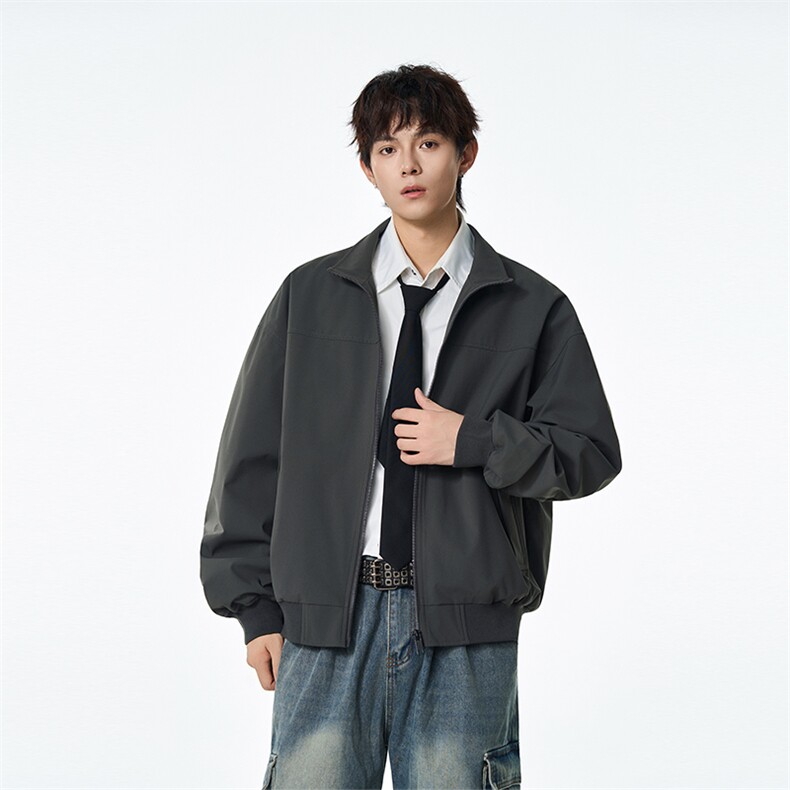 2026春秋季设计感高品质个性简约休闲夹克飞行服防风衣8566-特P36,男装夹克,电商B306