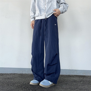速干工装裤男女款2025新款春秋宽松垂感美式休闲阔腿裤K0863-P35图片