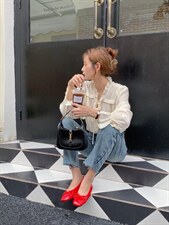 WN0003高腰复古撕边九分牛仔裤，女装牛仔裤，BD