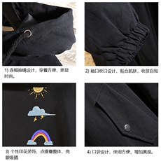 JK41141-P85加棉款-P115纯棉连帽夹克男士大码工装夹克男砖墙，男装夹克，电商A040A