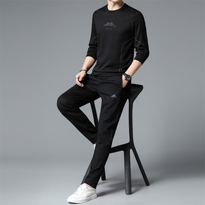 S3080钱塘2020-2中青年男士秋季时尚休闲简约长袖卫衣套装P127图片