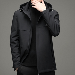 中年男脱卸帽羽绒服男冬季中老年爸爸冬装休闲款外套YLH107-P240图片